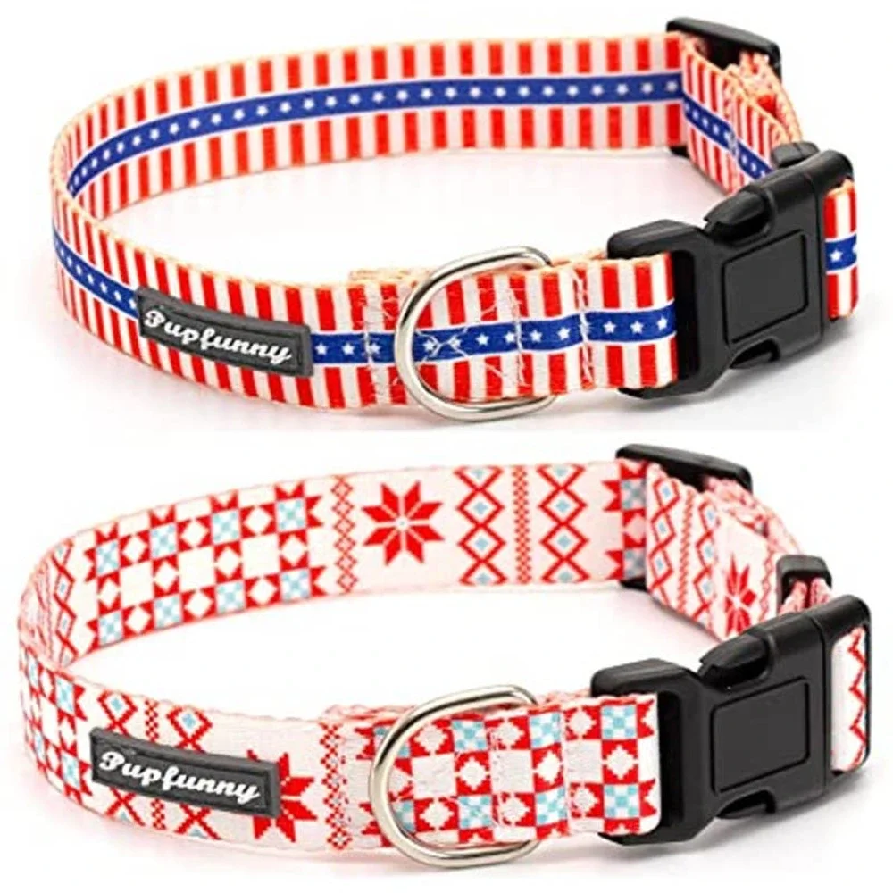NWT 2 Patriotic Cat Collar
